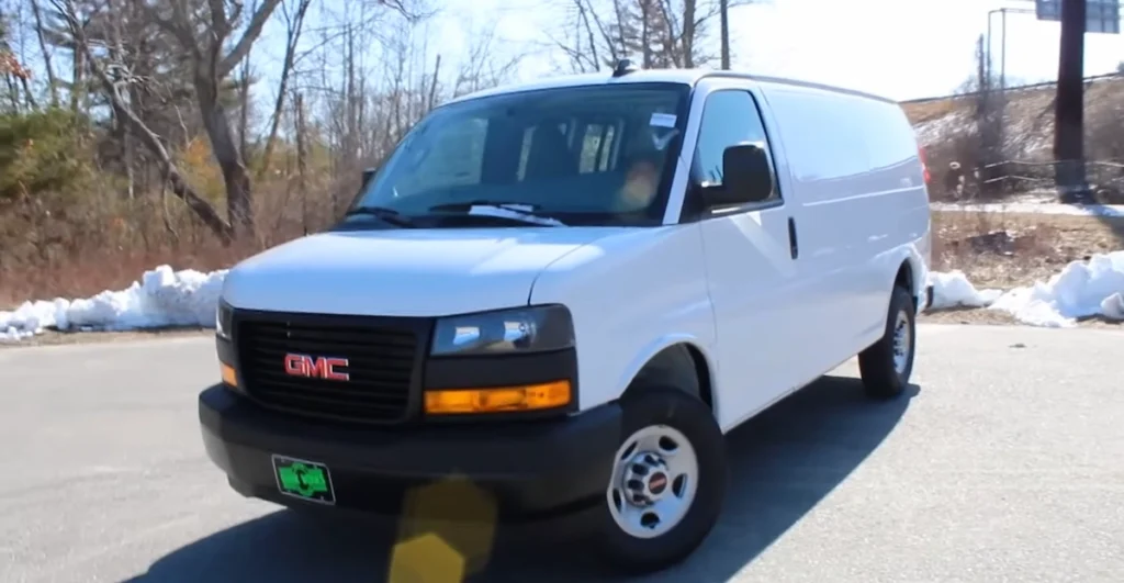 A photo of a 2020 GMC Savana.