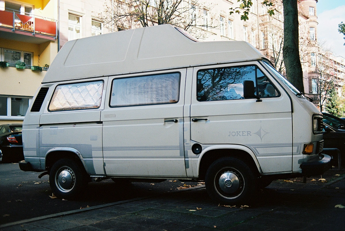 A photo of a used camper van, which in in a really good condition.